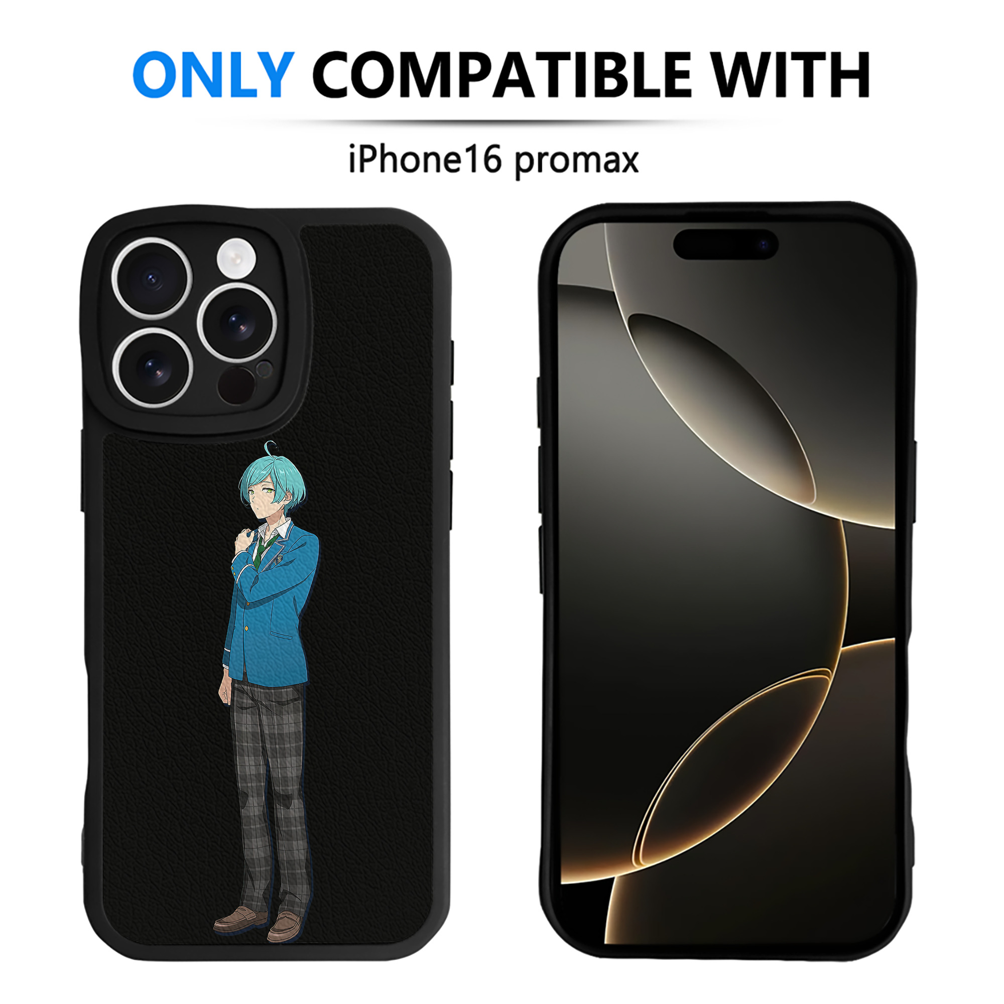 （画像用） あんさんぶるスターズ! Ensemble Stars 【iPhone 16シリーズ対応】シリコンスマホケース（レザー調） 材質：シリコン